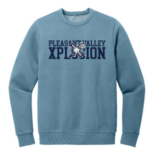 PV Xplosion Unisex Rah Rah District Wash Fleece Crew-Dusk Blue