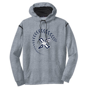 PV Xplosion Sport-Tek Tech Unisex  Fleece Hooded Sweatshirt-Heather Black