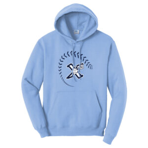 PV Xplosion Unisex Classic Core weight Cozy Pullover Hooded Sweatshirt-Light blue