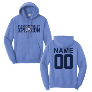PV Xplosion Unisex Classic Core weight Cozy Pullover Hooded Sweatshirt-Carolina blue