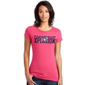 PV Xplosion District Women’s Fitted Very Important Tee-Neon Pink (m-3x)