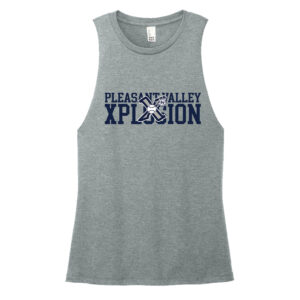 PV Xplosion District Women’s Perfect Tri Muscle Tank-Flint Blue Heather