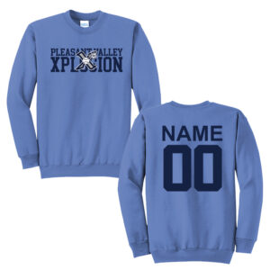 PV Xplosion Unisex Fleece Crewneck Sweatshirt-Carolina Blue