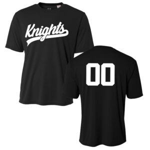 Knights Baseball Adult Cooling Performance Tshirt -Black