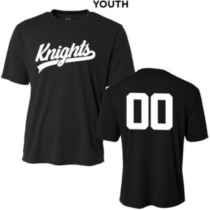 Knights Baseball YOUTH Cooling Performance Tshirt-Black