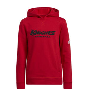 Knights Baseball Adidas Youth Fleece Hooded Sweatshirt- Power Red (YS)