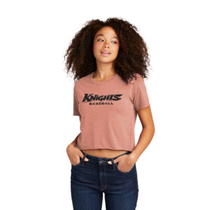 Knights Baseball Next Level Women’s Festival Cali Crop Tee-Desert Pink
