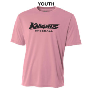 Knights Baseball YOUTH Cooling Performance Tshirt-Pink