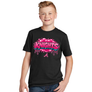 Knights Baseball Youth Premium Short Sleeve Tee-Black