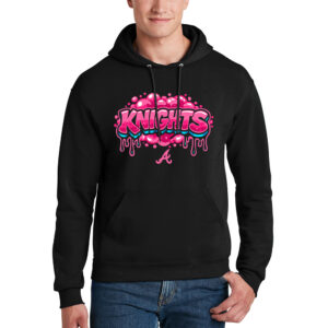 Knights Baseball Unisex Fleece Hooded Sweatshirt-Black Heather