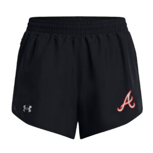 Knights Baseball Under Armour UA Fly-By Women’s 3″ Shorts-Black/Black