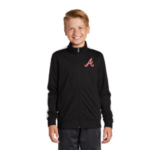 Knights Baseball Sport-Tek  YOUTH Tricot Track Jacket-Black/White