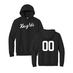 31. QC Area Knights Adult Player Hoodie-Black