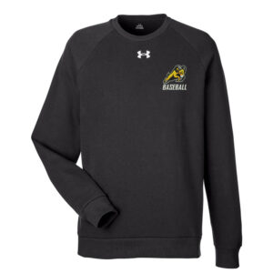 QCA Rams BB Under Armour UA Rival Fleece Crewneck Sweatshirt Adult-Black (S, XL, 2x, 3X)