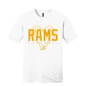 QCA Rams BB Unisex premium Short Sleeve Tee-White