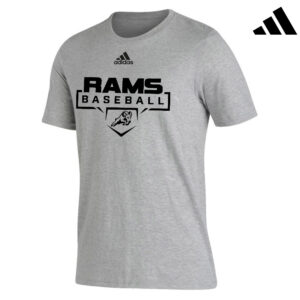 QCA Rams BB Adidas Badge of Sport (BOS) Pre Game Tee – Heather Grey