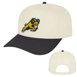 QCA Rams BB Cap America Hometown 5 Panel Cap-Cream/Black