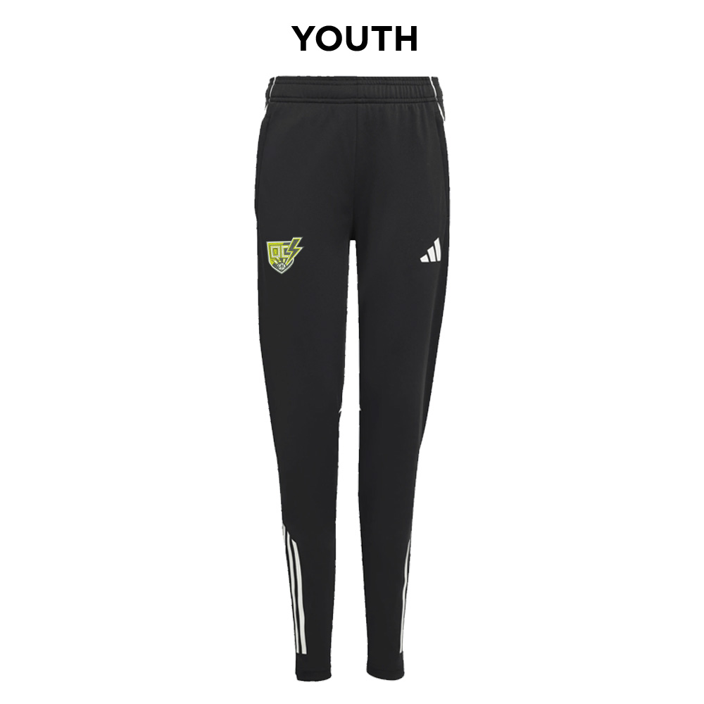 QC Strikers Soccer TIRO25 COMPETITION TRAINING PANTS KIDS-Black/White