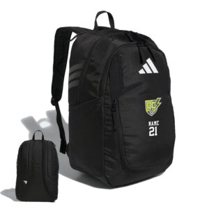 QC Strikers Soccer Adidas Stadium 4 Backpack- BLACK