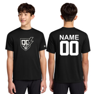 QC Strikers Soccer Port Company Essential Performance Tee YOUTH-Black