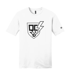 QC Strikers Soccer Unisex Premium Short Sleeve Tee-White