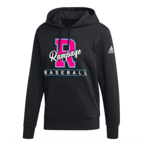 Rampage Baseball Adidas Fleece Hooded Sweatshirt- Black