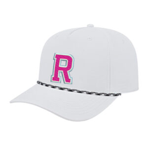 Rampage Baseball  ICON performance rope golf cap-White/White/Black