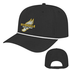 Riverdale Track Field Cap America Athletic Rope Cap-Black/White