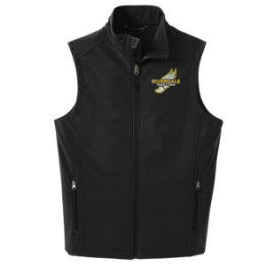 Riverdale Track Field Men Port Authority Core Soft Shell Vest-Black