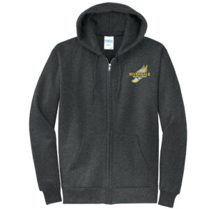 Riverdale Track Field Unisex Classic Full-Zip Hooded Sweatshirt-Black Heather