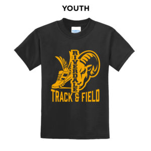 Riverdale Track Field Youth Short Sleeve Tee-Black