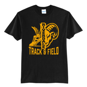 Riverdale Track Field Unisex Short Sleeve Tee-Black