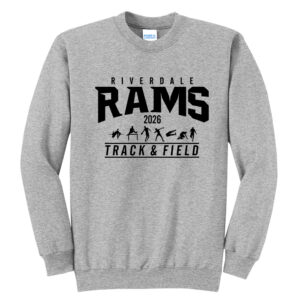 Riverdale Track Field Unisex Fleece Crewneck Sweatshirt-Athletic heather