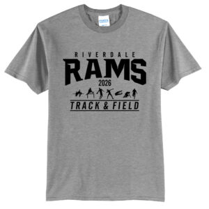 Riverdale Track Field Unisex Short Sleeve Tee-Athletic Heather