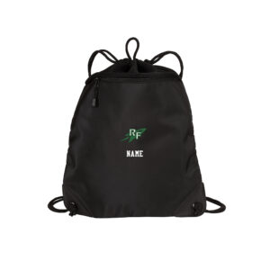 Rock Falls Track Field Port Authority Cinch Pack with Mesh Trim-Black