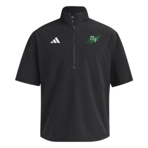 Rock Falls Track Field Adidas 1/4 Zip woven short sleeve Training Jacket – Black (M-3x)