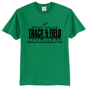 Rock Falls Track Field Unisex Short Sleeve Tee-Kelly