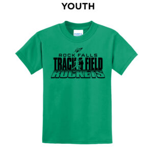 Rock Falls Track Field Youth Short Sleeve Tee-Kelly