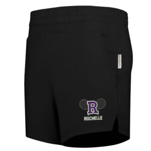 Rochelle Hubs Tennis Holloway Ladies Ventura Soft Knit Shorts -Black