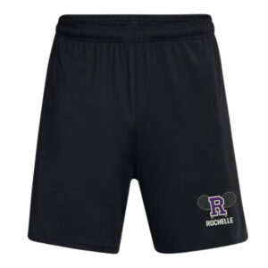 Rochelle Hubs Tennis Under Armour Men’s UA Tech Vent 7″ pocketed  Shorts-Black