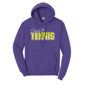 Rochelle Hubs Tennis Unisex Fleece Hooded Sweatshirt-Purple