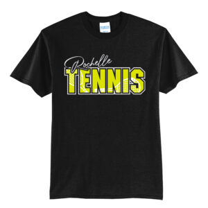Rochelle Hubs Tennis Unisex Short Sleeve Tee-Black