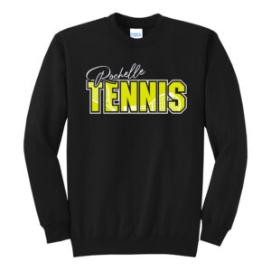 Rochelle Hubs Unisex Fleece Crewneck Sweatshirt-Black