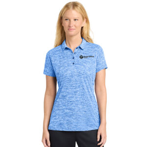 RV Health Sport-Tek Ladies PosiCharge Electric Heather Polo-True Royal Electric