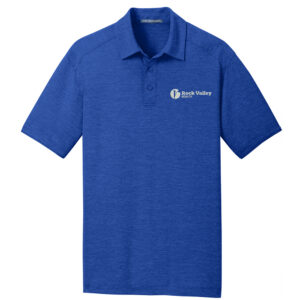 RV Health Port Authority Men Digi Heather Performance Polo-True Royal