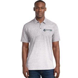 Rock Valley Kids Sport-Tek Ombre Heather Polo Men-White/ Graphite