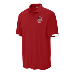 River Queen Golf Sport-Tek Men Club Colorblock Polo-Red/White