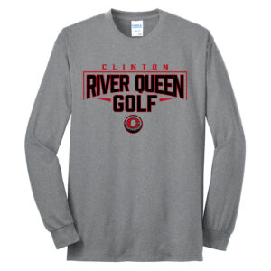 River Queen Golf Unisex Cotton Long Sleeve Tee-Athletic Heather