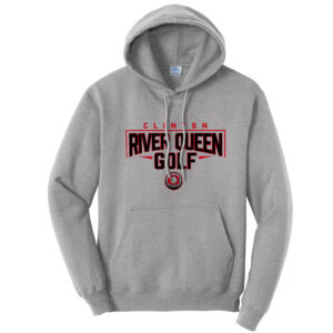 River Queen Golf Unisex Fleece Hooded Sweatshirt-Athletic heather
