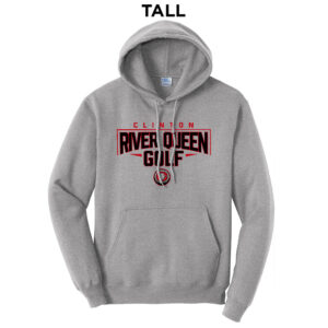 River Queen Golf TALL Classic Pullover Hooded Sweatshirt-Athletic Heather